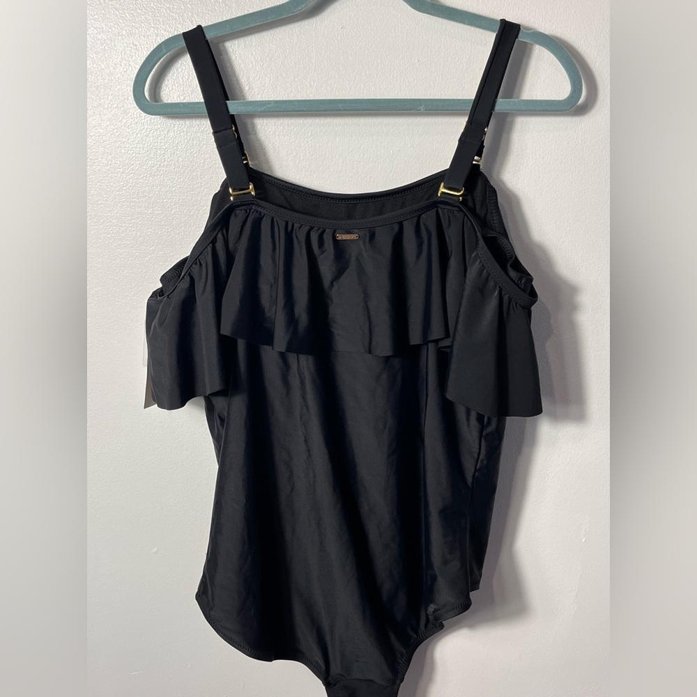 Raisins Curve Tortuga One Piece Black Swimsuit 20W - Picture 8 of 13